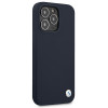 BMW BMHCP13XSILNA custodia rigida Apple iPhone 13 Pro Max Silicone Signature, blu navy