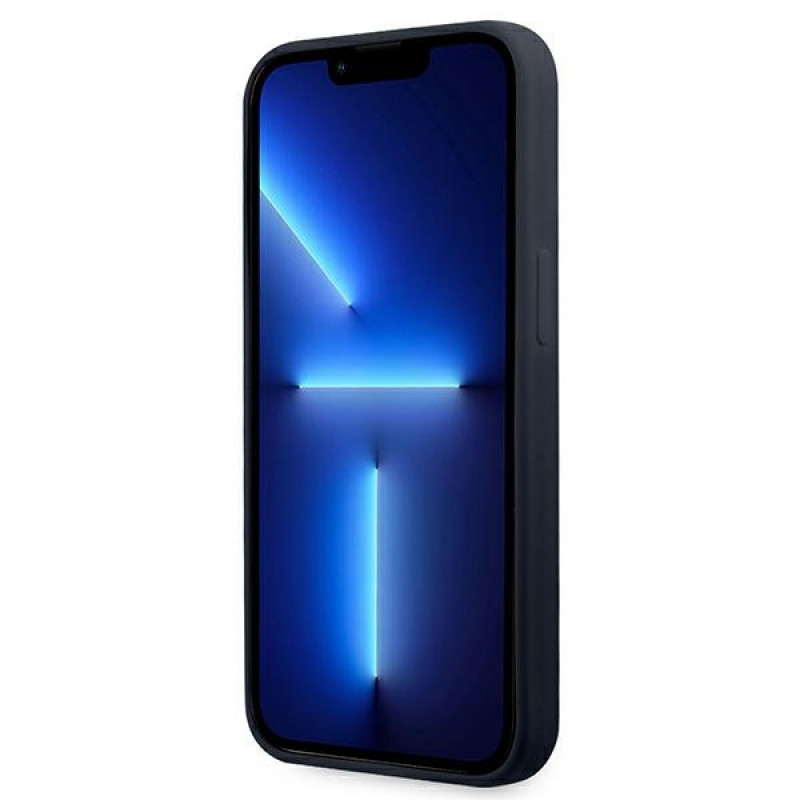 BMW BMHCP13XSILNA custodia rigida Apple iPhone 13 Pro Max Silicone Signature, blu navy