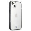BMW BMHCP13SPCUMRBK Custodia rigida Apple iPhone 13 mini Signature Collection, trasparente