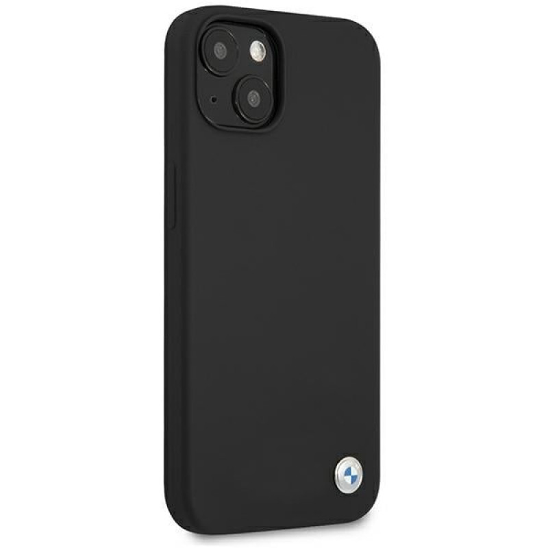BMW BMHCP13SSILBK Custodia rigida Apple iPhone 13 mini Silicone Signature, nera