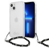 Guess GUHCP13SKPSBK Custodia rigida per Apple iPhone 13 mini Black Pearl, trasparente