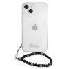 Guess GUHCP13SKPSBK Custodia rigida per Apple iPhone 13 mini Black Pearl, trasparente