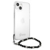 Guess GUHCP13SKPSBK Custodia rigida per Apple iPhone 13 mini Black Pearl, trasparente