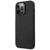 Mercedes-AMG AMHCP14LDOLBK Custodia rigida per Apple iPhone 14 Pro, Leather Hot Stamped, nera