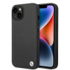 BMW BMHMP14SSLLBK Custodia rigida per Apple iPhone 14, Signature Logo Imprint MagSafe, nera