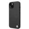 BMW BMHMP14SSLLBK Custodia rigida per Apple iPhone 14, Signature Logo Imprint MagSafe, nera