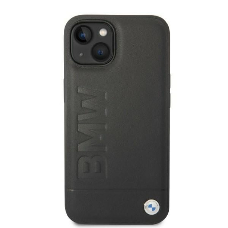 BMW BMHMP14SSLLBK Custodia rigida per Apple iPhone 14, Signature Logo Imprint MagSafe, nera