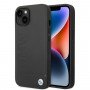 BMW BMHMP14MSLLBK Custodia rigida per Apple iPhone 14 Plus / 15 Plus, Signature Logo Imprint MagSafe, nera