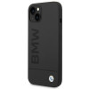 BMW BMHMP14MSLBLBK custodia rigida per Apple iPhone 14 Plus / 15 Plus, Silicone Signature Logo MagSafe, nera