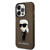 Karl Lagerfeld KLHCP14XHNIKTCK Custodia rigida per Apple iPhone 14 Pro Max, Ikonik Karl, nera