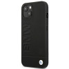 Custodia BMW BMHCP14MSLLBK per Apple iPhone 14 Plus / 15 Plus, Leather Stamp, nera