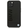 Custodia BMW BMHCP14MSLLBK per Apple iPhone 14 Plus / 15 Plus, Leather Stamp, nera