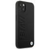 Custodia BMW BMHCP14MSLLBK per Apple iPhone 14 Plus / 15 Plus, Leather Stamp, nera