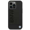 Custodia BMW BMHCP14LSLLBK per Apple iPhone 14 Pro, Leather Stamp, nera