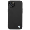 Custodia BMW BMHCP14MSILBK per Apple iPhone 14 Plus / 15 Plus, Silicone Metal Logo, nera