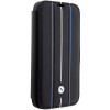 Custodia a libro BMW BMBKP14L22RVSK Leather Stamp Blue Lines per Apple iPhone 14 Pro 6.1", nera