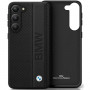 Custodia rigida BMW BMHCS23M22RDPK Leather Textured & Stripe per Samsung Galaxy S23+ (S916), nera
