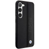 Custodia rigida BMW BMHCS23M22RDPK Leather Textured & Stripe per Samsung Galaxy S23+ (S916), nera