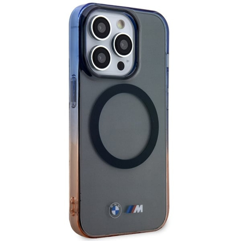 Custodia rigida BMW BMHMP14XHTGE Gradient Bumper per Apple iPhone 14 Pro Max, grigia, MagSafe