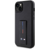 Custodia BMW Grip Stand Hot Stamp per Apple iPhone 14 / 15 / 13, nera