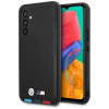 Custodia rigida BMW BMHCSA5422PTDK Leather Stamp Tricolor per Samsung Galaxy A54 (A546), nera