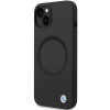 Custodia BMW BMHMP14SSILBK2 Signature Liquid Silicone MagSafe per Apple iPhone 14, nera