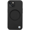 Custodia BMW BMHMP14SSILBK2 Signature Liquid Silicone MagSafe per Apple iPhone 14, nera