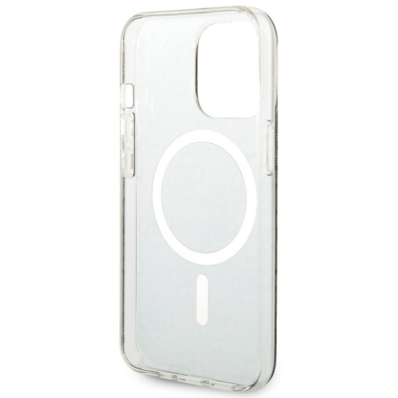 Guess GUHMP13LH4STW 4G MagSafe custodia rigida per Apple iPhone 13 Pro, marrone