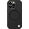 Custodia BMW BMHMP14LSILBK2 Signature Liquid Silicone MagSafe per Apple iPhone 14 Pro, nera