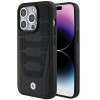 Custodia rigida BMW BMHCP15X22RPSK Leather Seats Pattern per Apple iPhone 15 Pro Max, nera