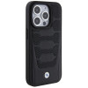 Custodia rigida BMW BMHCP15X22RPSK Leather Seats Pattern per Apple iPhone 15 Pro Max, nera