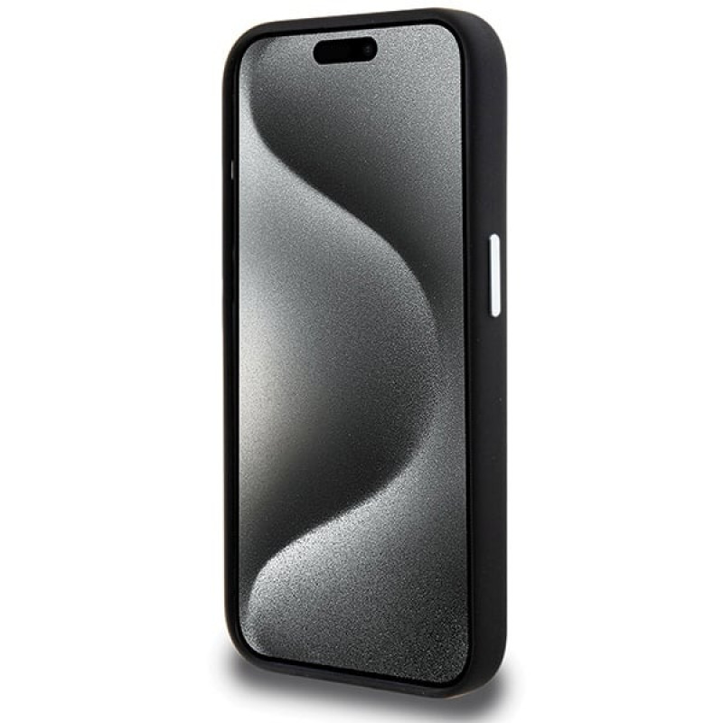 Custodia BMW BMHMP15XSILBK2 Signature Liquid Silicone MagSafe per Apple iPhone 15 Pro Max, nera