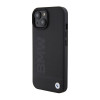 BMW BMHMP15SSLLBK Signature Logo Imprint MagSafe custodia rigida per Apple iPhone 15, nera