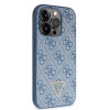 Custodia rigida Crossbody 4G Metal Logo Guess GUHCP15LP4TDSCPB per Apple iPhone 15 Pro, blu