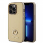 Custodia Guess GUHCP15LPS4DGPD PU 4G Strass Metal Logo per Apple iPhone 15 Pro, oro