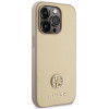 Custodia Guess GUHCP15LPS4DGPD PU 4G Strass Metal Logo per Apple iPhone 15 Pro, oro