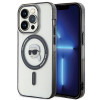Karl Lagerfeld KLHMP15LHKHNOTK IML Karl's Head MagSafe custodia rigida per Apple iPhone 15 Pro, trasparente