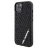 Custodia rigida 3D Rubber Multi Logo Karl Lagerfeld KLHCP15S3DMKRLK per Apple iPhone 15, nera