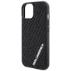 Custodia rigida 3D Rubber Multi Logo Karl Lagerfeld KLHCP15S3DMKRLK per Apple iPhone 15, nera