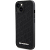 Custodia rigida Quilted K Pattern per Apple iPhone 15, nera, Karl Lagerfeld KLHCP15SPQKPMK