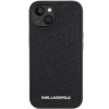 Custodia rigida Quilted K Pattern per Apple iPhone 15, nera, Karl Lagerfeld KLHCP15SPQKPMK