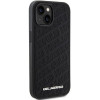 Custodia rigida Quilted K Pattern per Apple iPhone 15, nera, Karl Lagerfeld KLHCP15SPQKPMK