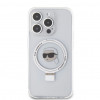 Custodia rigida Karl Lagerfeld KLHMP15LHMRSKHH Ring Stand Karl Head MagSafe per Apple iPhone 15 Pro