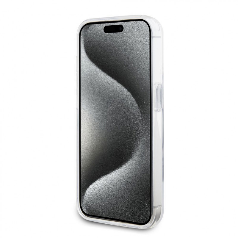 Custodia rigida Karl Lagerfeld KLHMP15LHMRSKHH Ring Stand Karl Head MagSafe per Apple iPhone 15 Pro