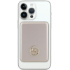 Powerbank Guess GUPBM3AL4DMD 3000 mAh, 5 W, MagSafe 4G Strassed Metal Logo, oro