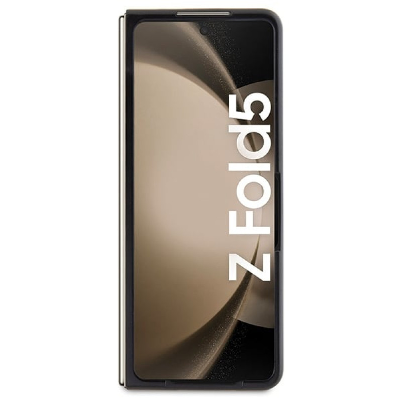 Custodia rigida BMW BMHCZFD5SLLBK Signature Logo Imprint per Samsung Galaxy Z Fold5, nera