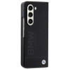 Custodia rigida BMW BMHCZFD5SLLBK Signature Logo Imprint per Samsung Galaxy Z Fold5, nera