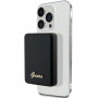 Guess GUPBM3ALGSGK Powerbank 3000 mAh, 5 W, MagSafe Metal Script Logo, nero