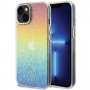 Guess GUHCP15SHDECMI IML Faceted Mirror Disco Iridescent custodia rigida per Apple iPhone 15, multicolore