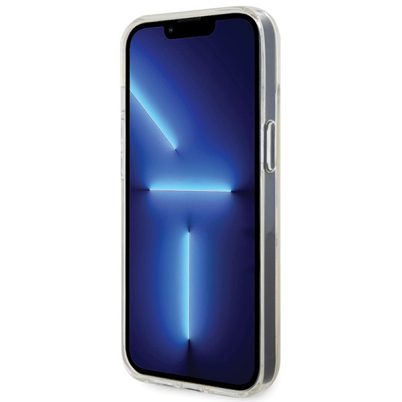 Guess GUHCP15SHDECMI IML Faceted Mirror Disco Iridescent custodia rigida per Apple iPhone 15, multicolore